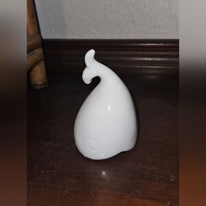 Vintage White Whale Desk Bell